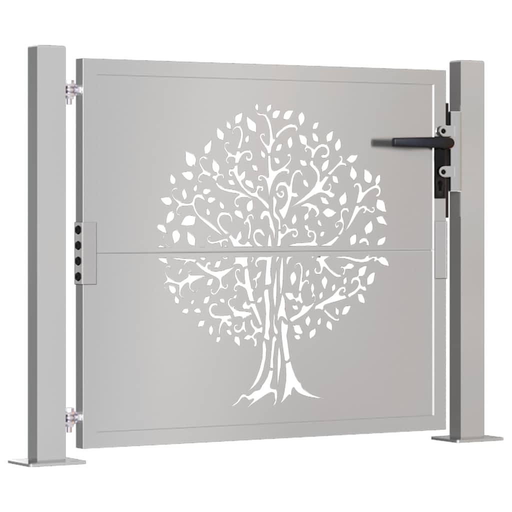 Gartentor Cortenstahl Baumdesign