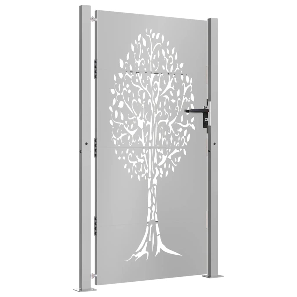 Gartentor Cortenstahl Baumdesign