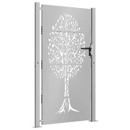 Gartentor Cortenstahl Baumdesign