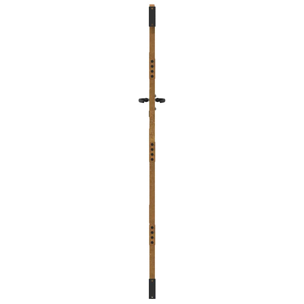 Gartentor 85X175 Cm Cortenstahl Gras-Design