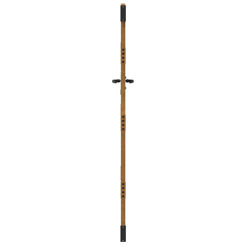 Gartentor 85X200 Cm Cortenstahl Gras-Design