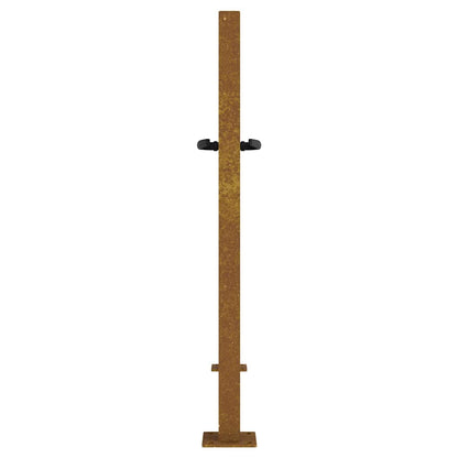 Gartentor 100X75 Cm Cortenstahl Gras-Design