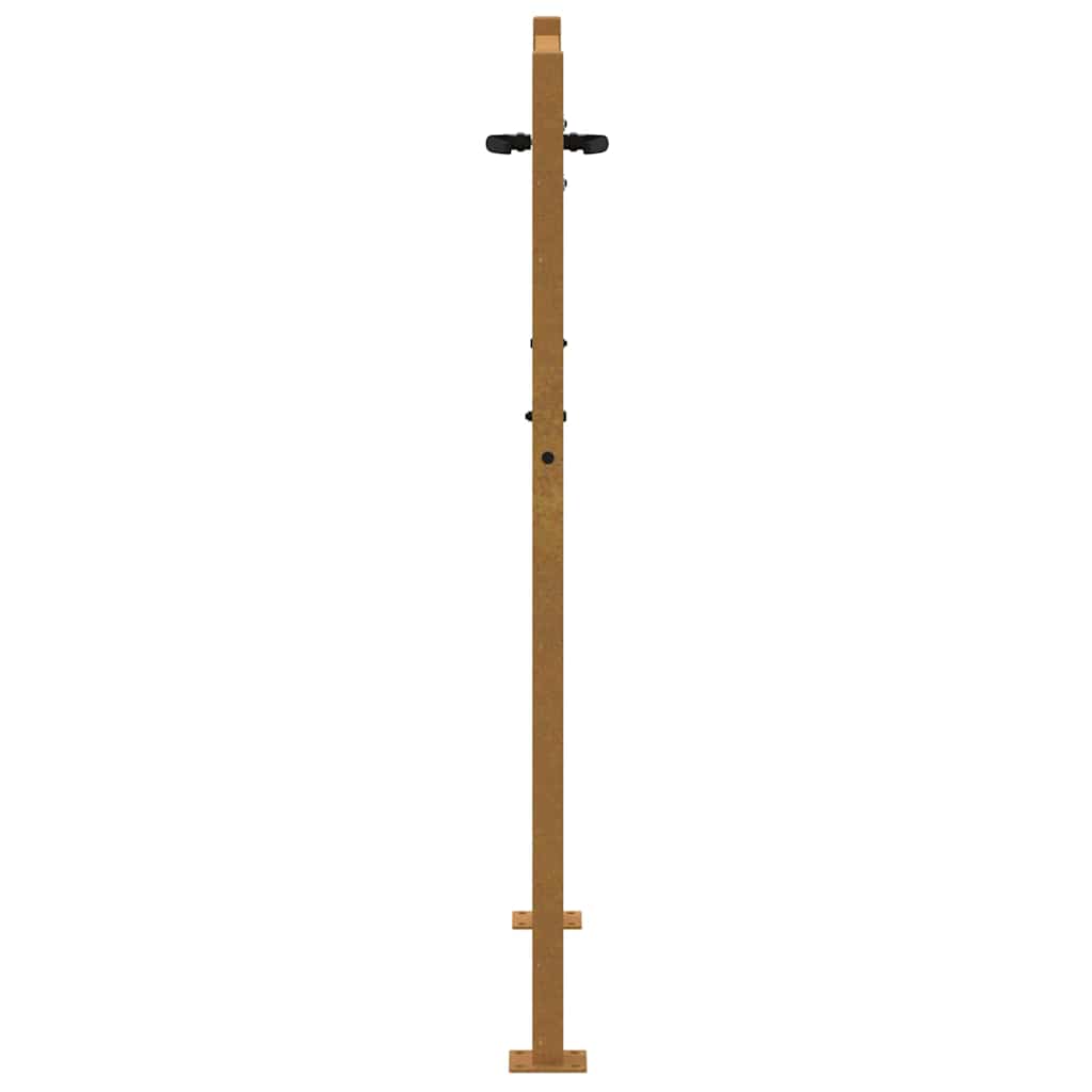 Gartentor Cortenstahl Gras-Design