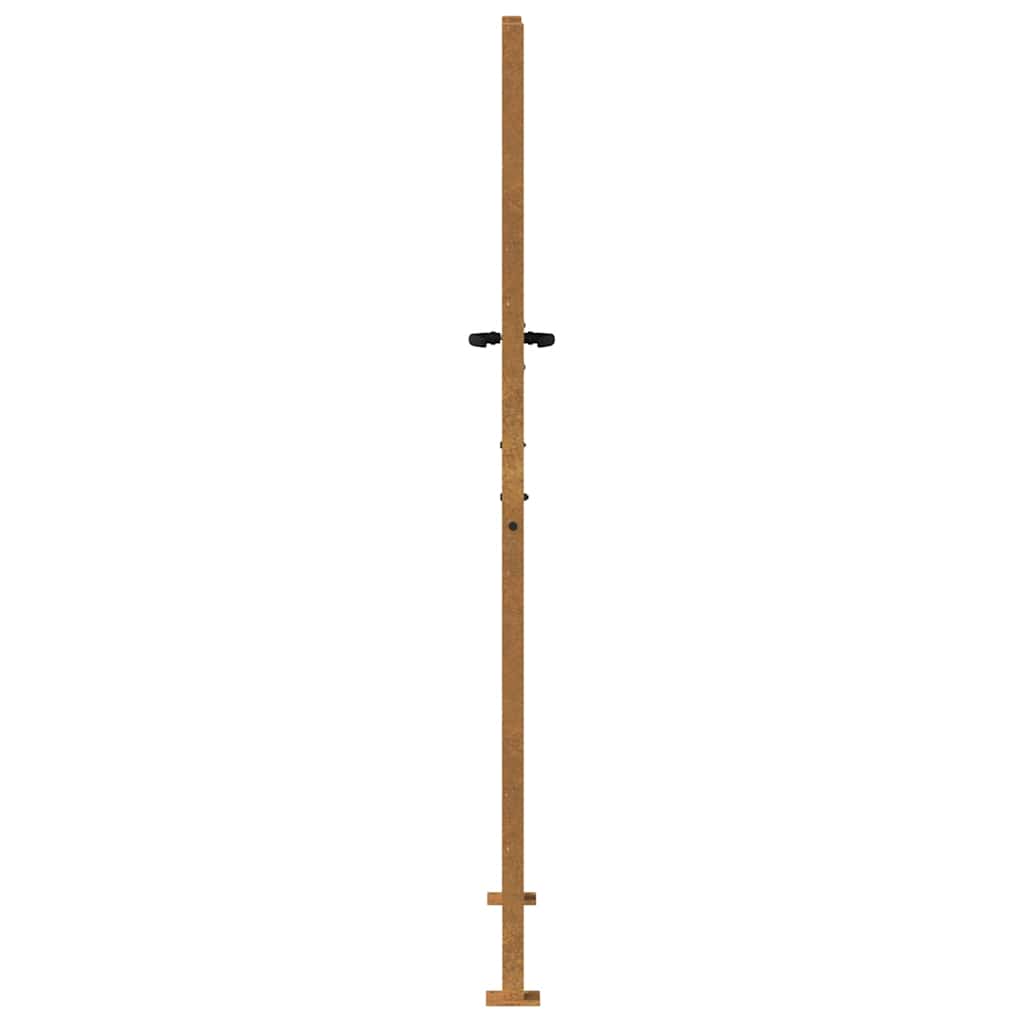 Gartentor Cortenstahl Gras-Design