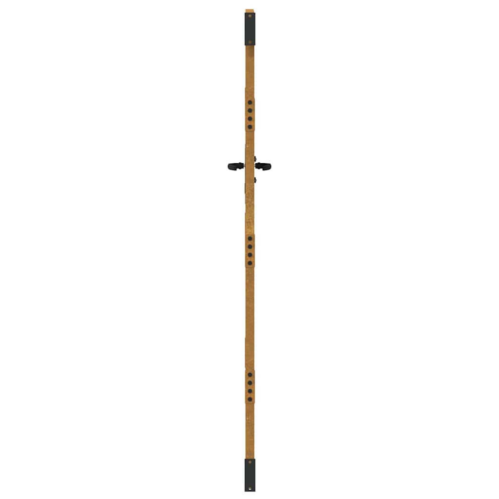 Gartentor Cortenstahl Bambus-Design