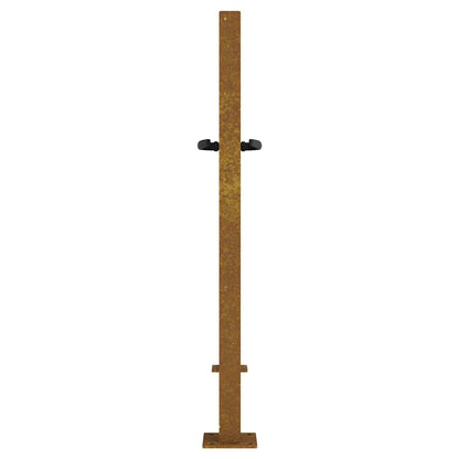 Gartentor Cortenstahl Bambus-Design
