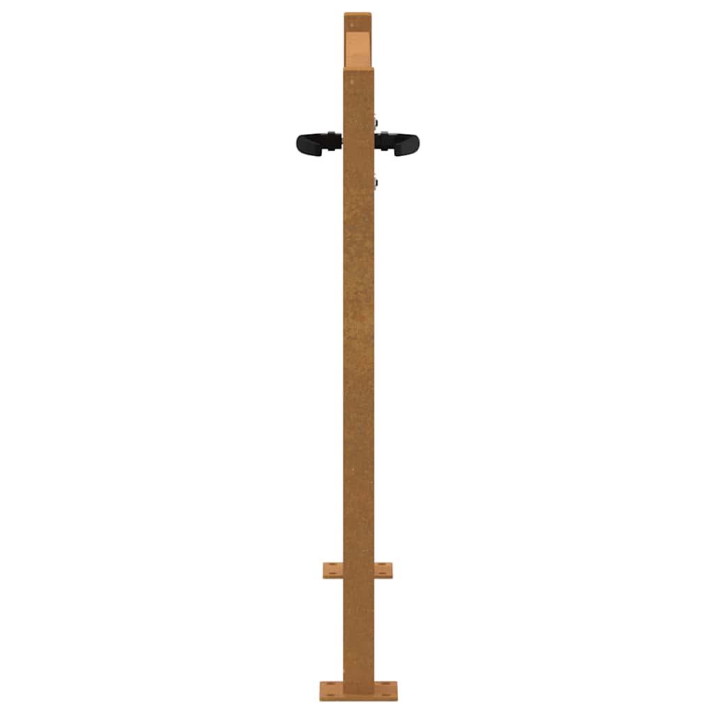 Gartentor Cortenstahl Bambus-Design