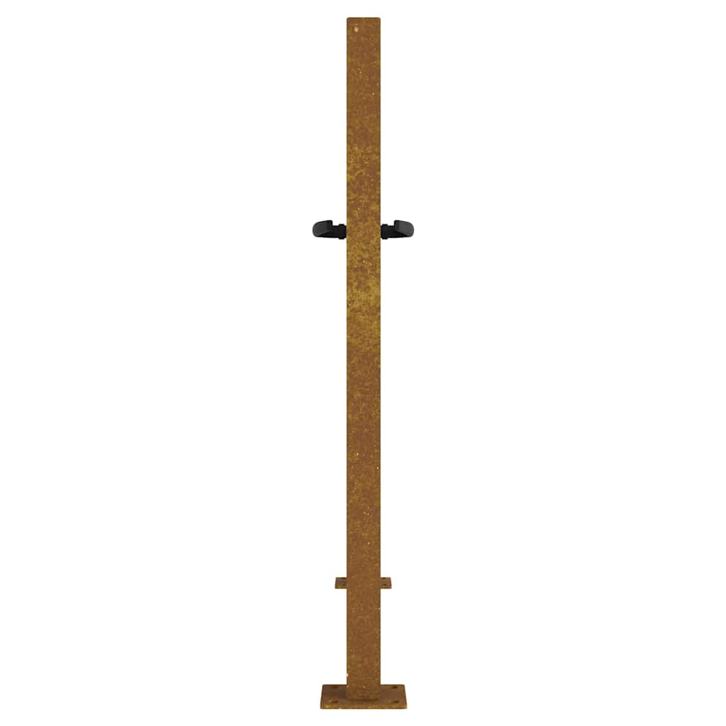 Gartentor Cortenstahl Quadratisches Design