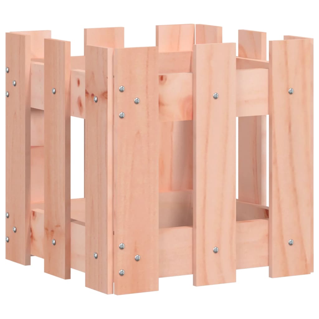 Pflanzkübel Lattenzaun-Design 30X30X30 Cm Massivholz Douglasie