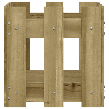 Pflanzkübel Latten-Design 30X30X30 Cm Kiefernholz Imprägniert