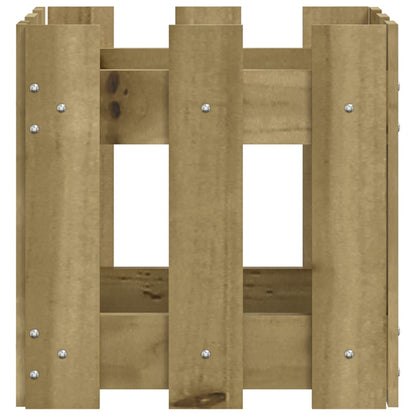 Pflanzkübel Latten-Design 30X30X30 Cm Kiefernholz Imprägniert