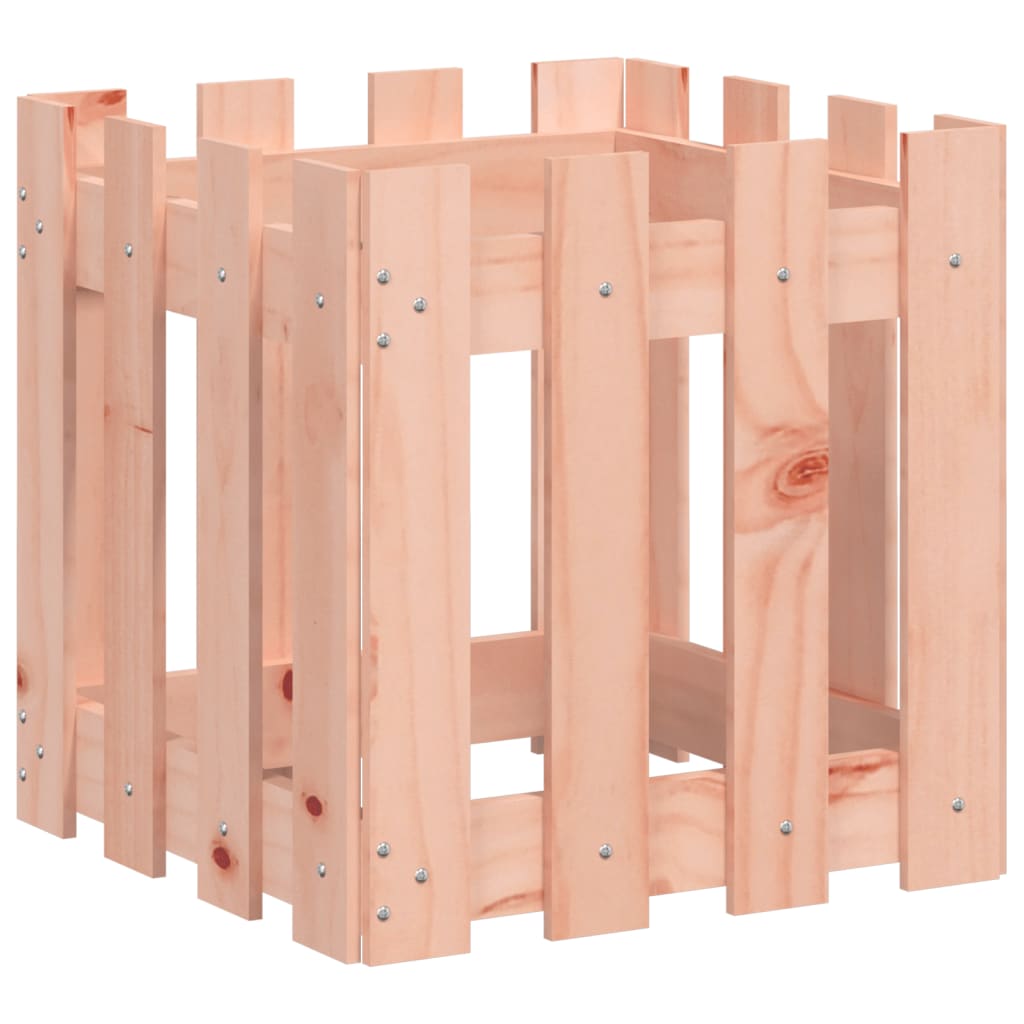 Pflanzkübel Lattenzaun-Design 40X40X40 Cm Massivholz Douglasie