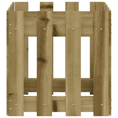 Pflanzkübel Latten-Design 40X40X40 Cm Kiefernholz Imprägniert