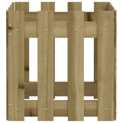 Pflanzkübel Latten-Design 40X40X40 Cm Kiefernholz Imprägniert