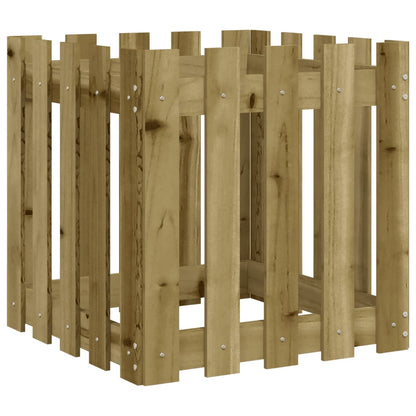 Pflanzkübel Latten-Design 50X50X50 Cm Kiefernholz Imprägniert