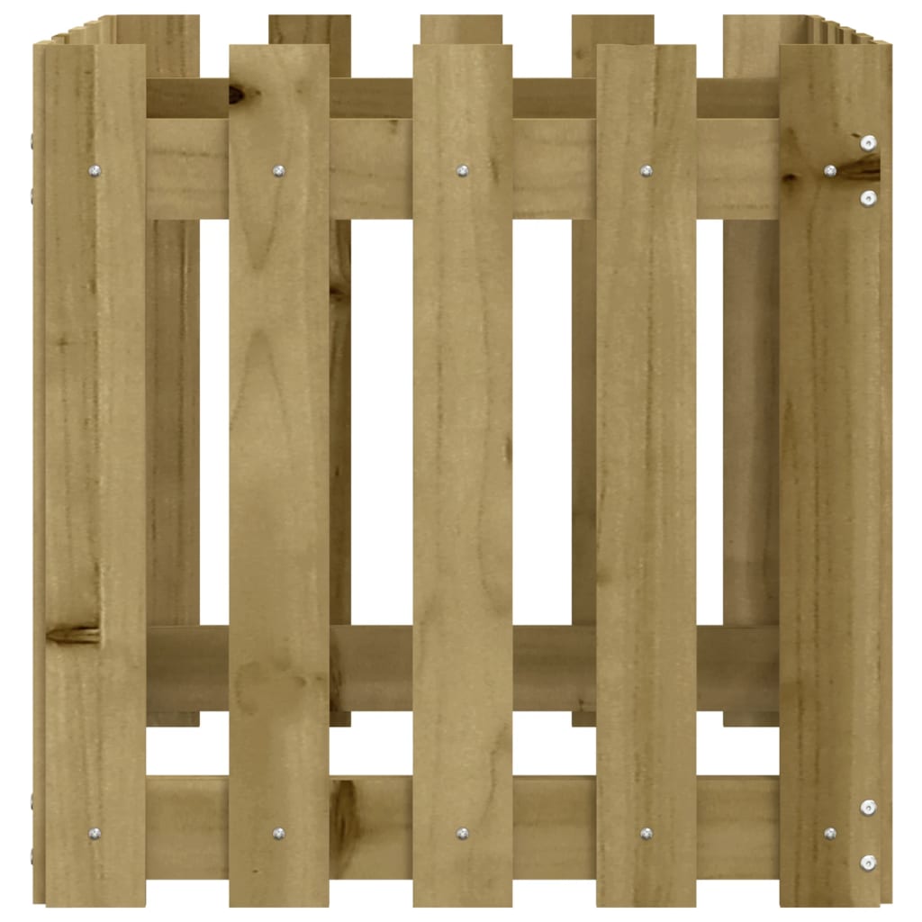 Pflanzkübel Latten-Design 50X50X50 Cm Kiefernholz Imprägniert