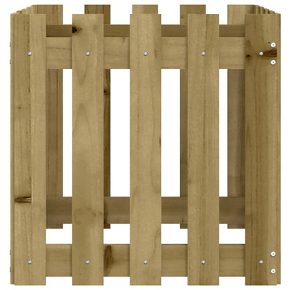 Pflanzkübel Latten-Design 50X50X50 Cm Kiefernholz Imprägniert