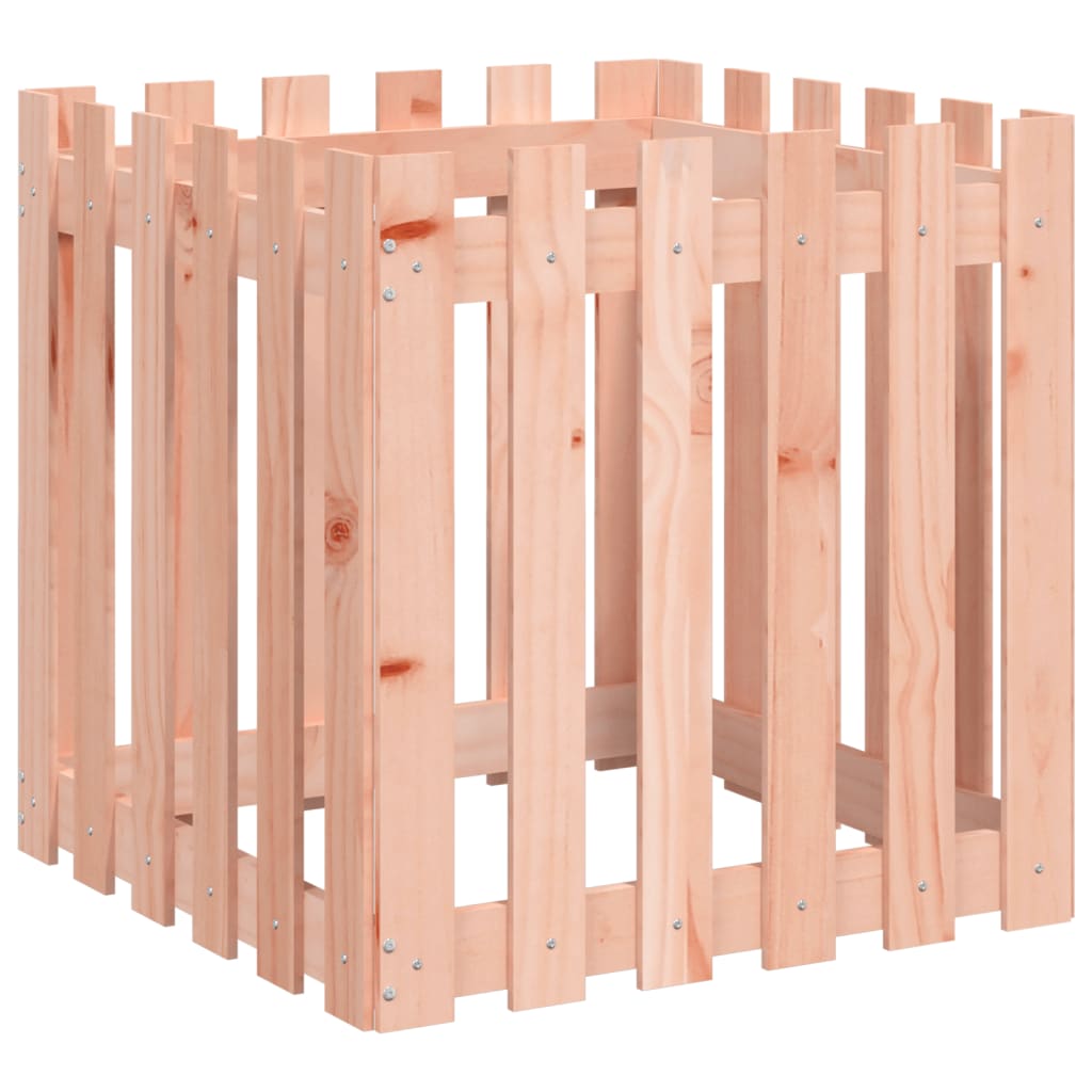 Pflanzkübel Lattenzaun-Design 60X60X60 Cm Massivholz Douglasie