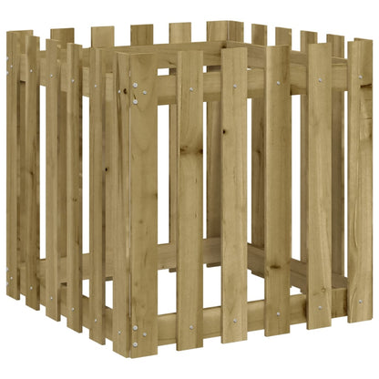Pflanzkübel Latten-Design 60X60X60 Cm Kiefernholz Imprägniert
