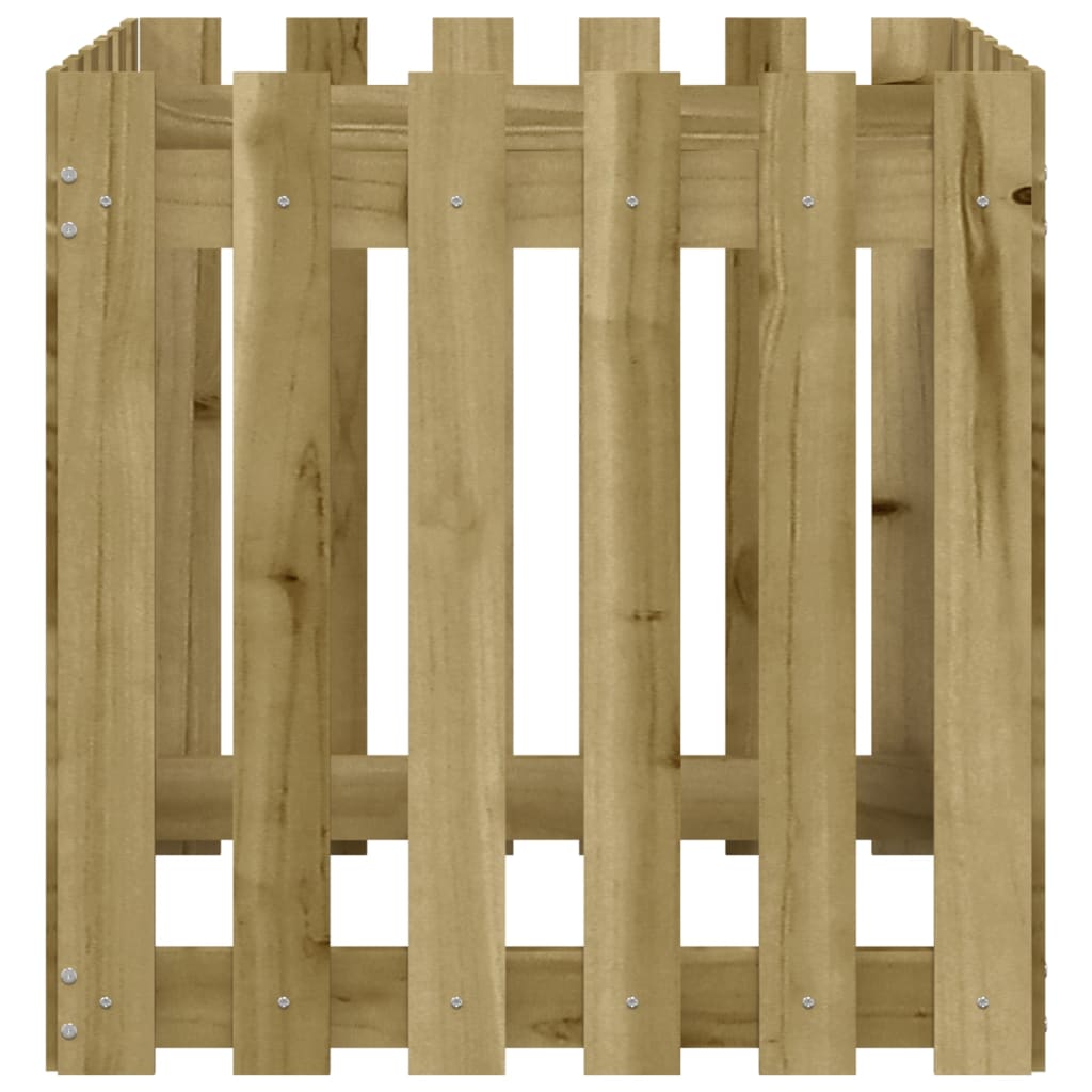 Pflanzkübel Latten-Design 60X60X60 Cm Kiefernholz Imprägniert