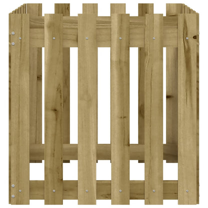 Pflanzkübel Latten-Design 60X60X60 Cm Kiefernholz Imprägniert