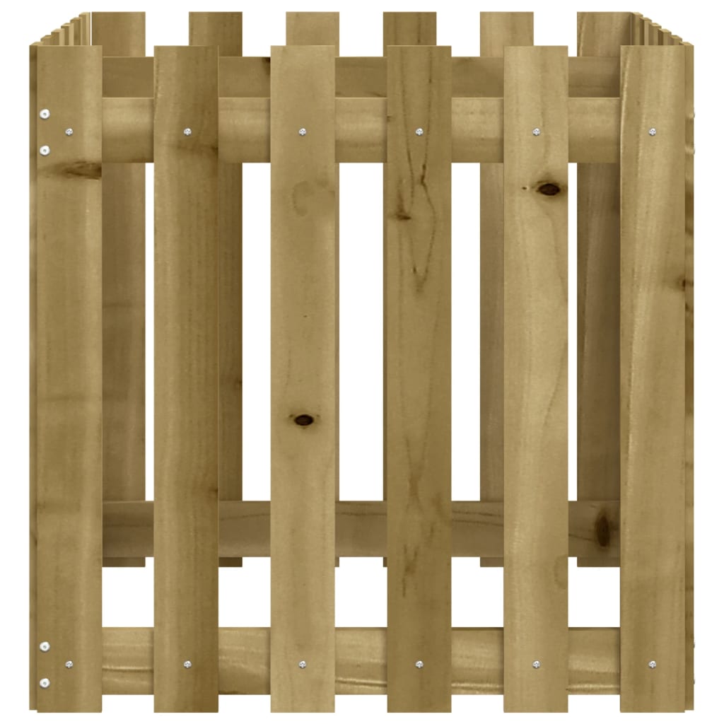 Pflanzkübel Latten-Design 60X60X60 Cm Kiefernholz Imprägniert