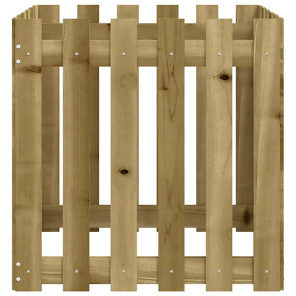 Pflanzkübel Latten-Design 60X60X60 Cm Kiefernholz Imprägniert
