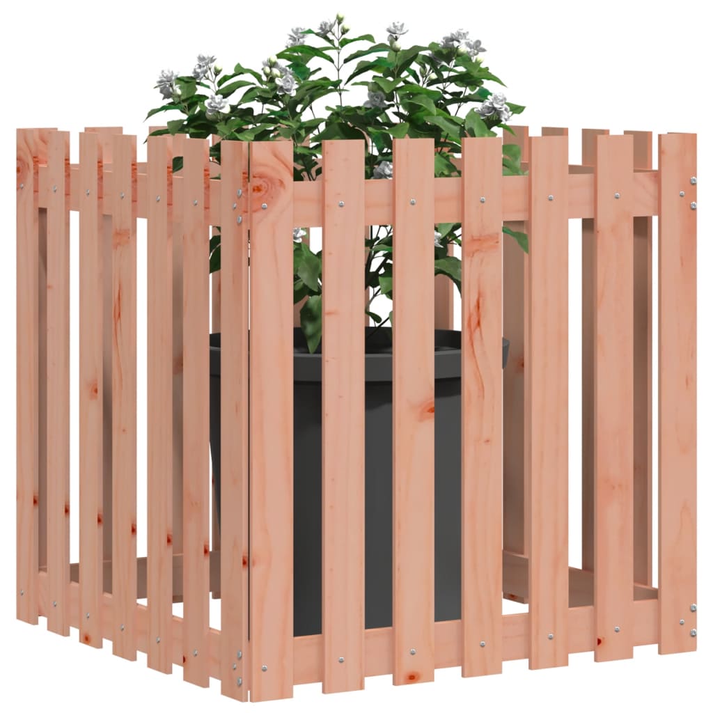 Pflanzkübel Lattenzaun-Design 70X70X70 Cm Massivholz Douglasie