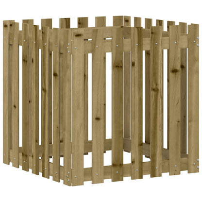 Pflanzkübel Latten-Design 70X70X70 Cm Kiefernholz Imprägniert
