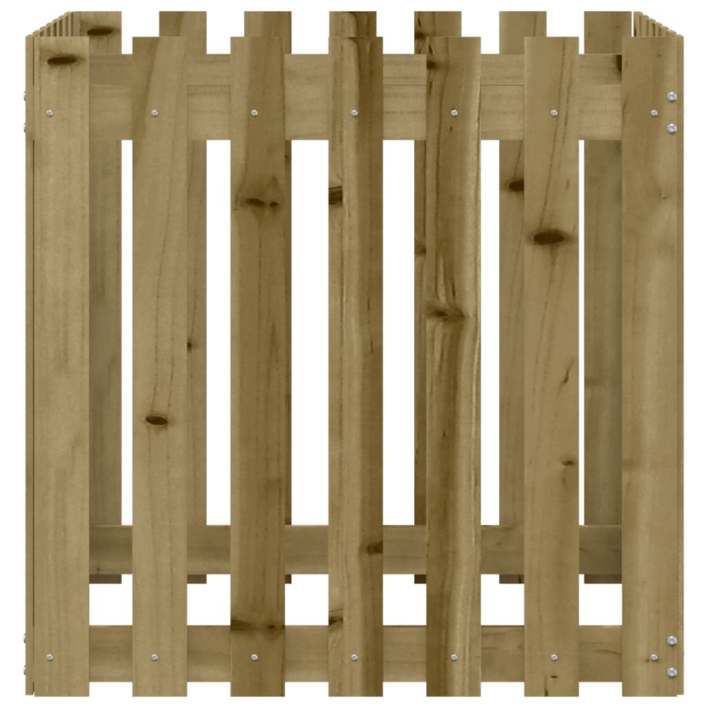 Pflanzkübel Latten-Design 70X70X70 Cm Kiefernholz Imprägniert