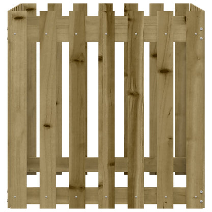 Pflanzkübel Latten-Design 70X70X70 Cm Kiefernholz Imprägniert