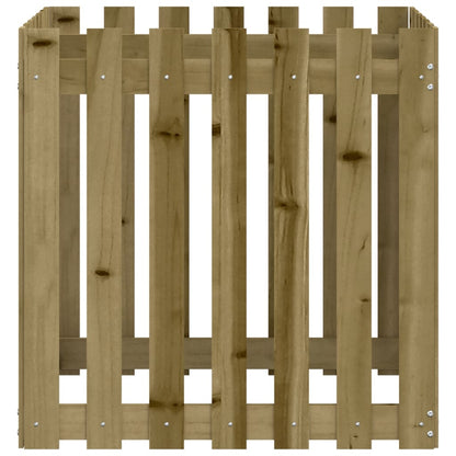 Pflanzkübel Latten-Design 70X70X70 Cm Kiefernholz Imprägniert