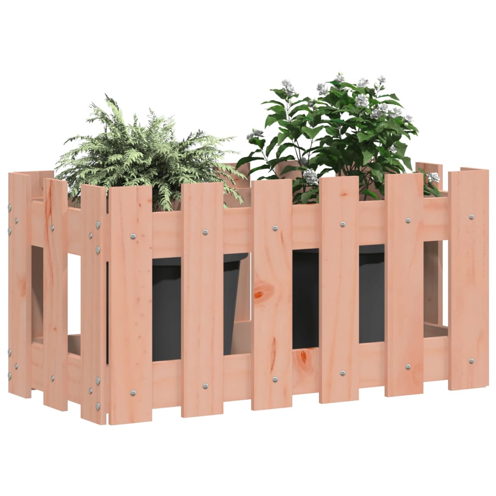 Pflanzkübel Lattenzaun-Design 60X30X30 Cm Massivholz Douglasie