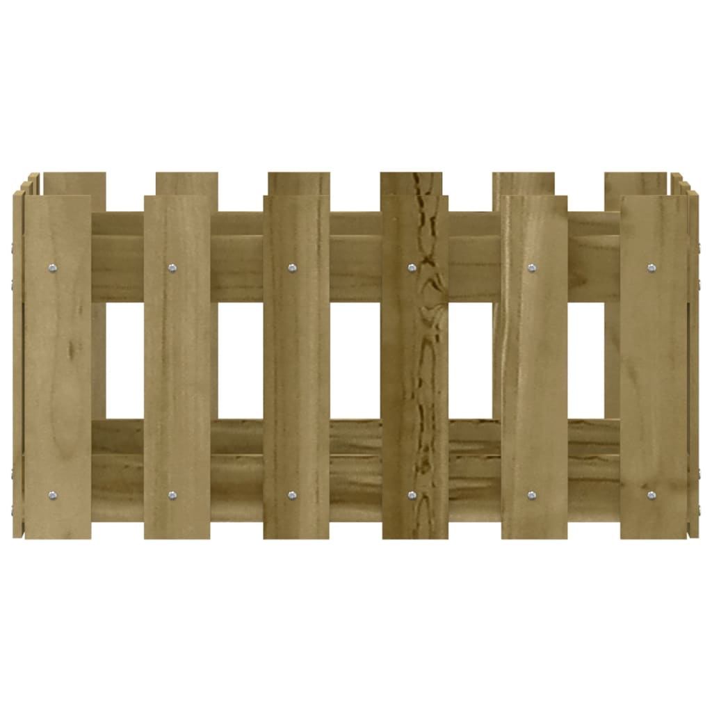 Pflanzkübel Latten-Design 60X30X30 Cm Kiefernholz Imprägniert