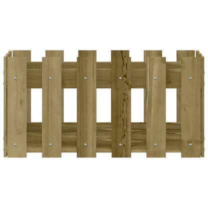 Pflanzkübel Latten-Design 60X30X30 Cm Kiefernholz Imprägniert