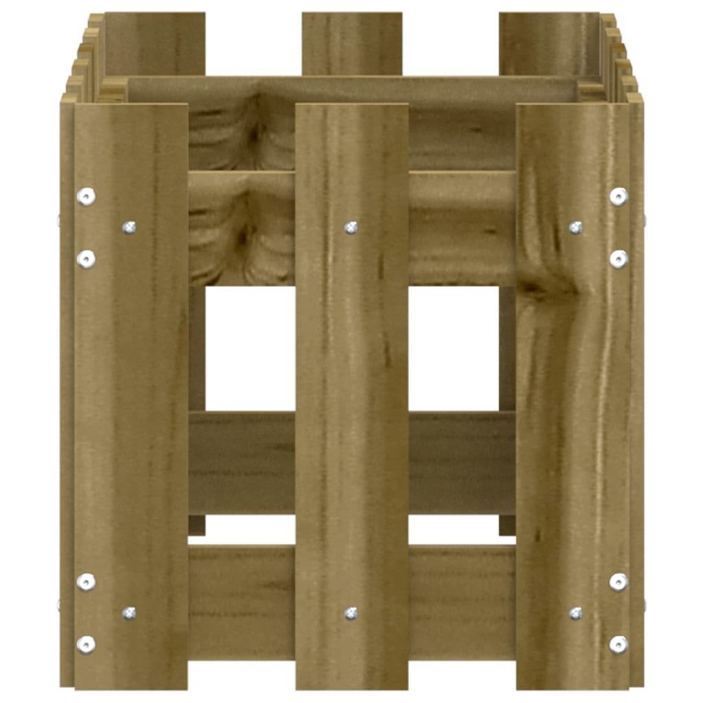 Pflanzkübel Latten-Design 60X30X30 Cm Kiefernholz Imprägniert