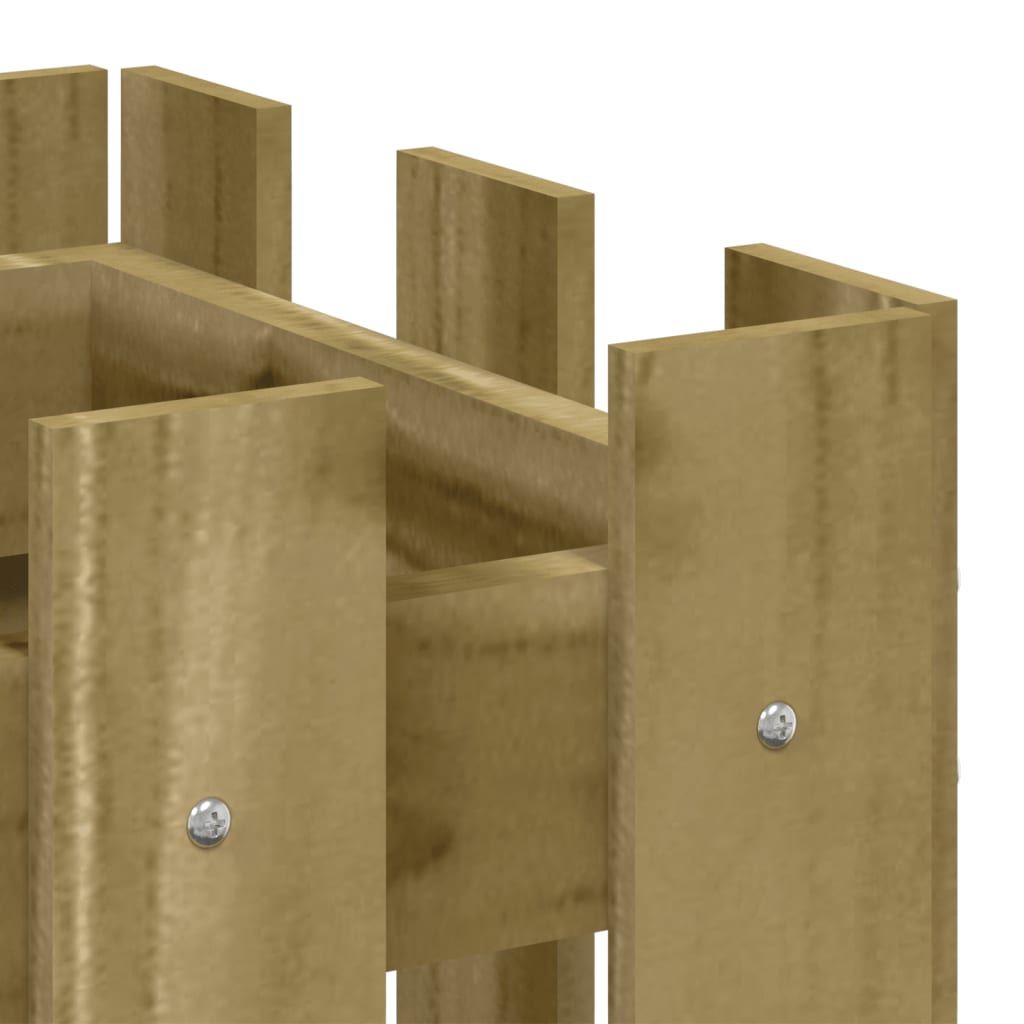 Pflanzkübel Latten-Design 60X30X30 Cm Kiefernholz Imprägniert