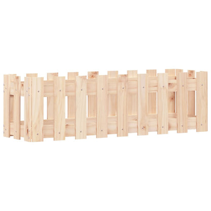 Hochbeet Lattenzaun-Design 100X30X30 Cm Massivholz Kiefer