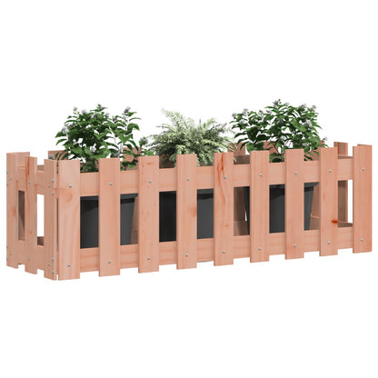 Hochbeet Lattenzaun-Design 100X30X30 Cm Massivholz Douglasie