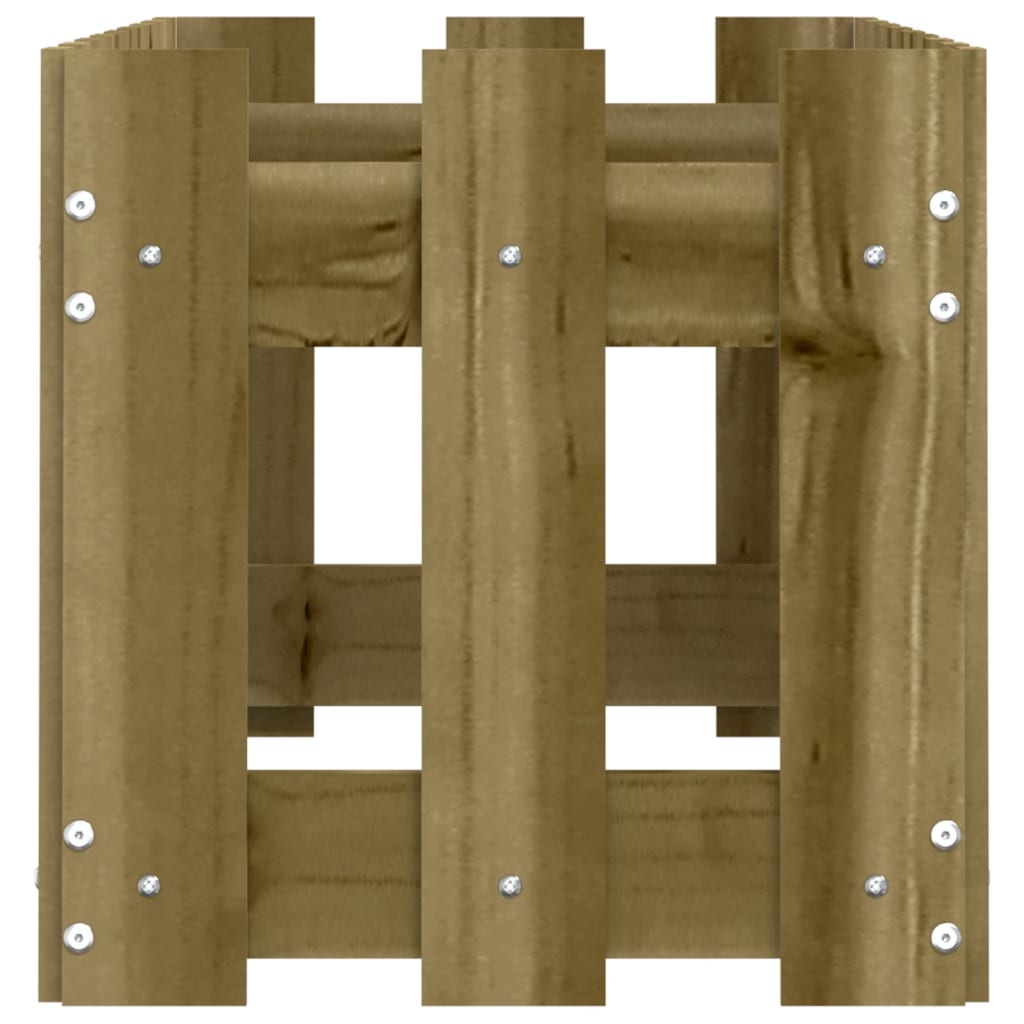 Hochbeet Lattenzaun-Design 100X30X30 Cm Kiefernholz Imprägniert