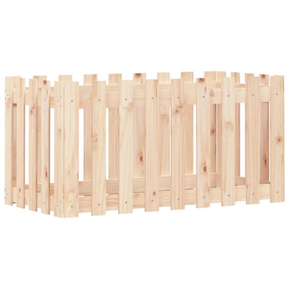 Hochbeet Lattenzaun-Design 100X50X50 Cm Massivholz Kiefer