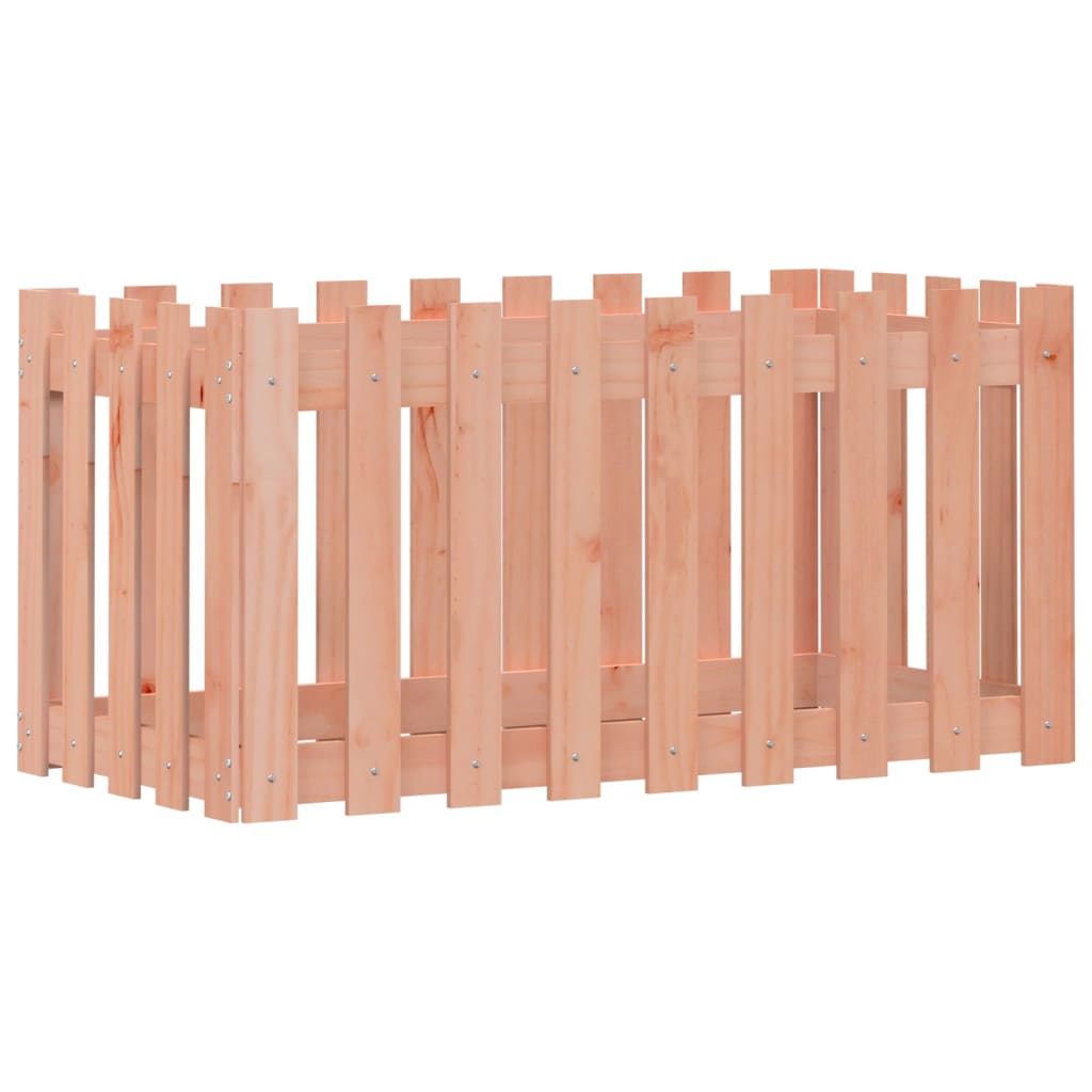 Hochbeet Lattenzaun-Design 100X50X50 Cm Massivholz Douglasie