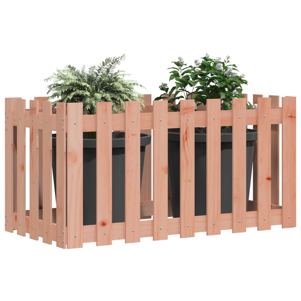 Hochbeet Lattenzaun-Design 100X50X50 Cm Massivholz Douglasie