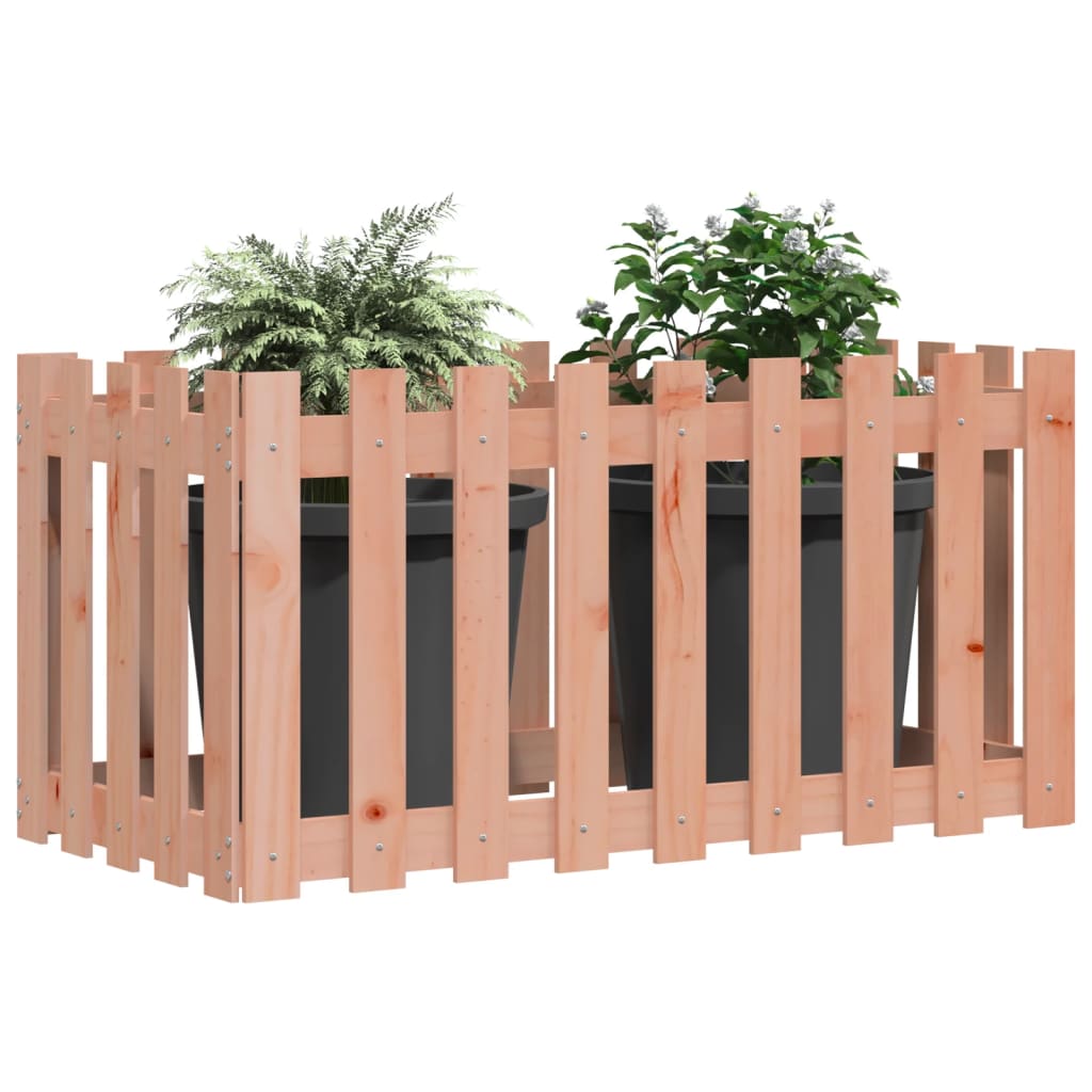 Hochbeet Lattenzaun-Design 100X50X70 Cm Massivholz Douglasie
