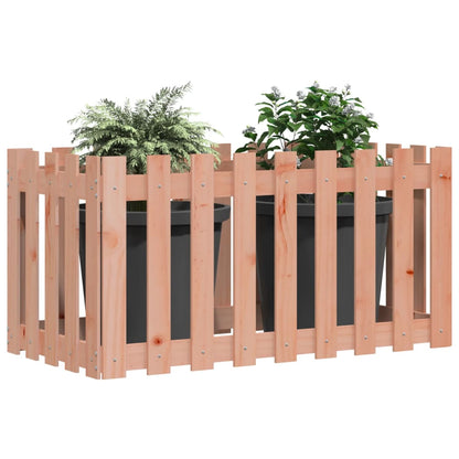 Hochbeet Lattenzaun-Design 100X50X70 Cm Massivholz Douglasie