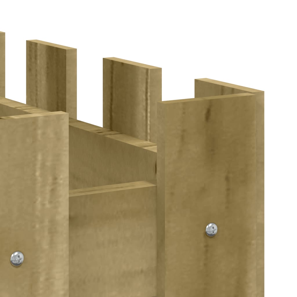Hochbeet Lattenzaun-Design 100X50X70 Cm Kiefernholz Imprägniert