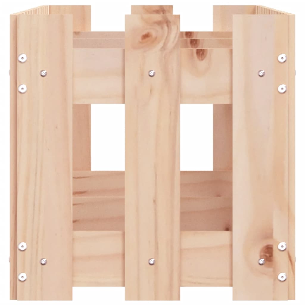 Hochbeet Lattenzaun-Design 150X30X30 Cm Massivholz Kiefer