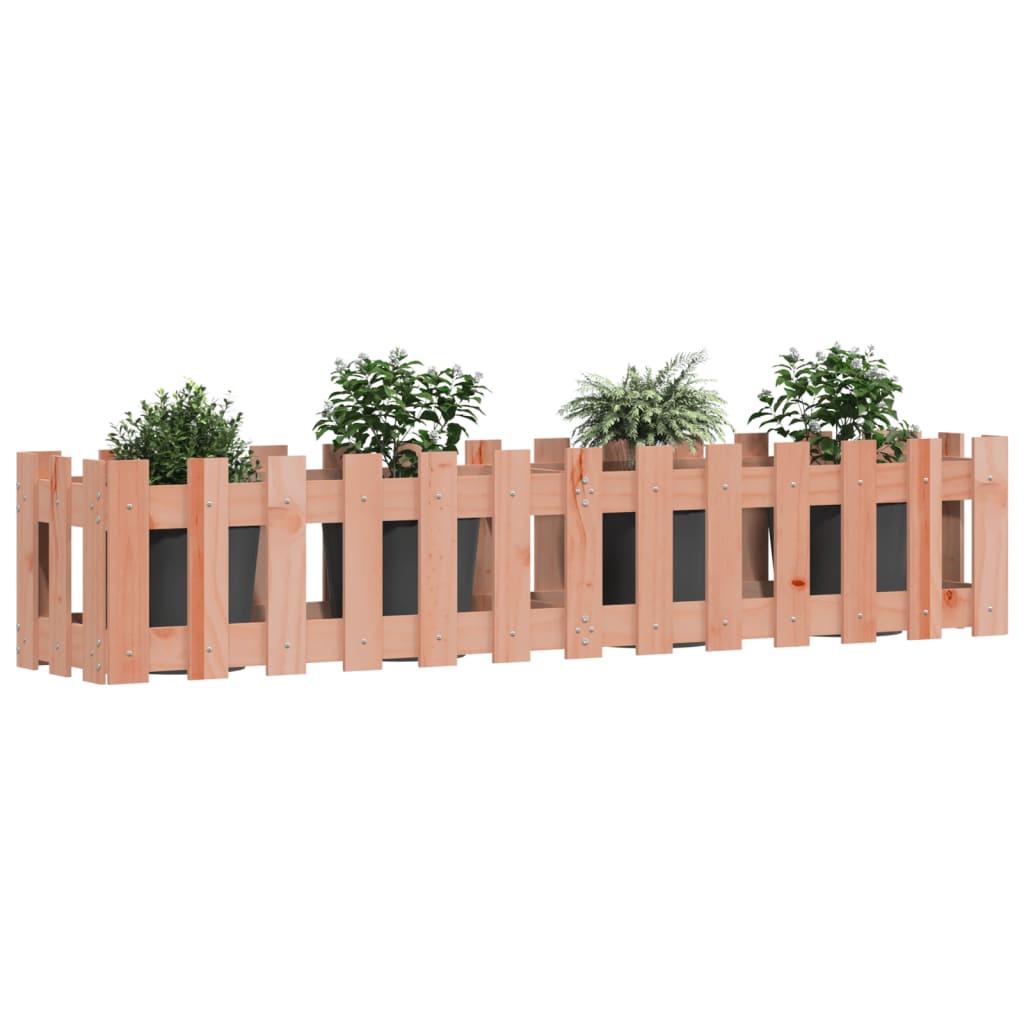 Hochbeet Lattenzaun-Design 150X30X30 Cm Massivholz Douglasie