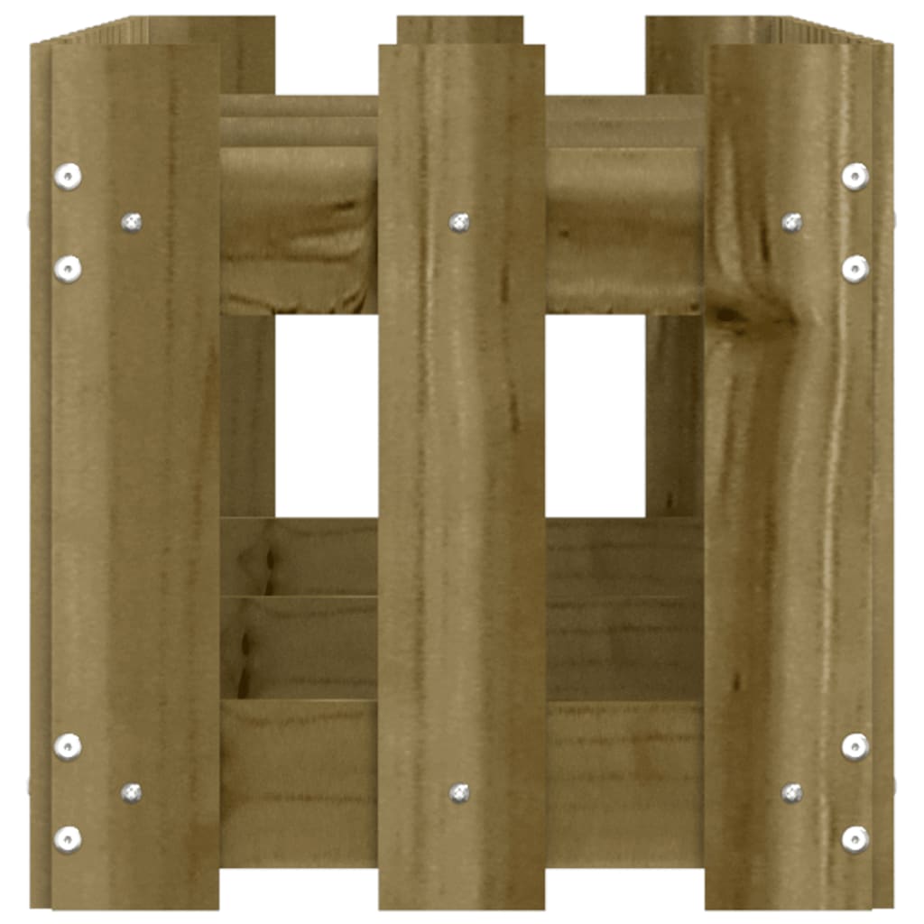 Hochbeet Lattenzaun-Design 150X30X30 Cm Kiefernholz Imprägniert