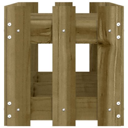 Hochbeet Lattenzaun-Design 150X30X30 Cm Kiefernholz Imprägniert